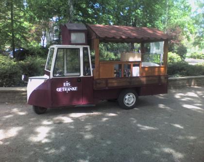 Eis und Getränke verkaufswagen