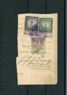 Briefstück Kreuzerausgaben Österreich 1893