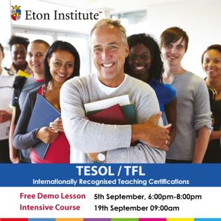 Become a certified TESOL Trainer this summer at Eton Institute