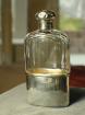 Antiker Kristall Flachmann Sterling Silber 925